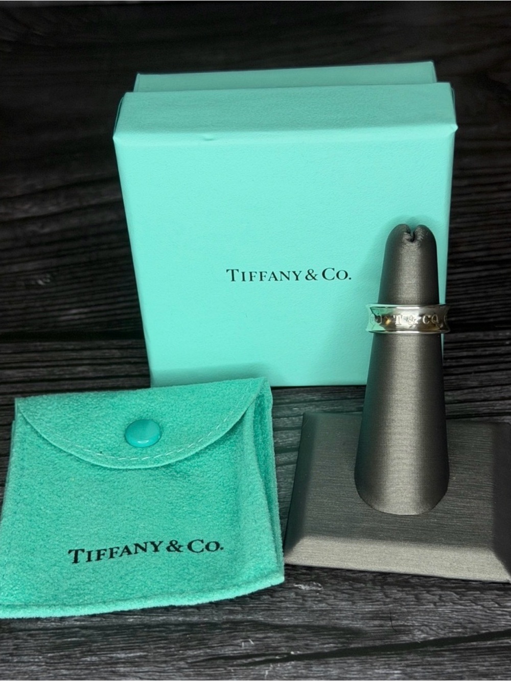 ✨💎Tiffany & Co.💎✨Sterling Silver Engraved 1837 Ring  Size 6.  Full Inclusion!